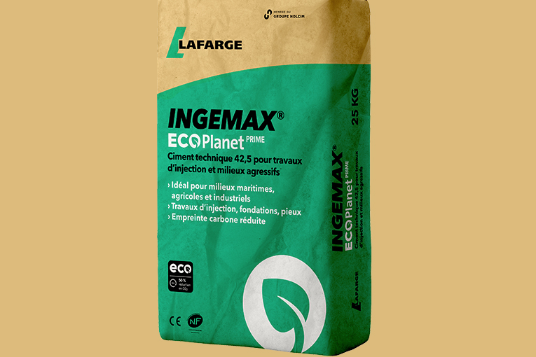 L’Ingemax EcoPlanet Prime élargit le champ d’applications de la gamme bas carbone en sacs de Lafarge. [©Lafarge]