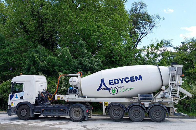 Edycem vise ainsi à réduire de 7 % ses émissions de CO2 liées au transport de BPE.
[©Edycem]

