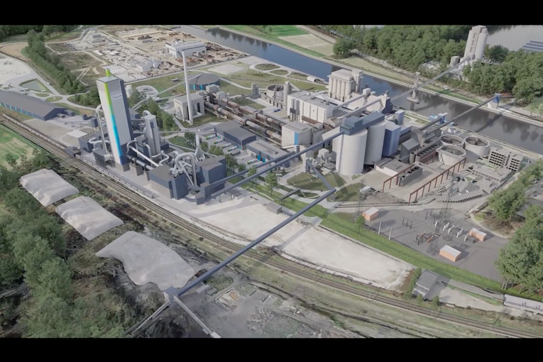 Le projet de la cimenterie Go4Zero d’Holcim en Belgique. [©Holcim]