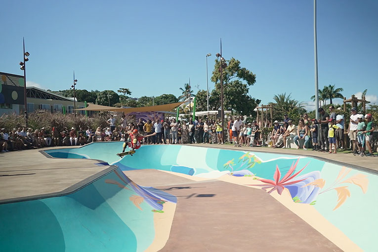 Sur l’île de La Réunion, les skate-parks ont le vent en poupe. [©Soltech]