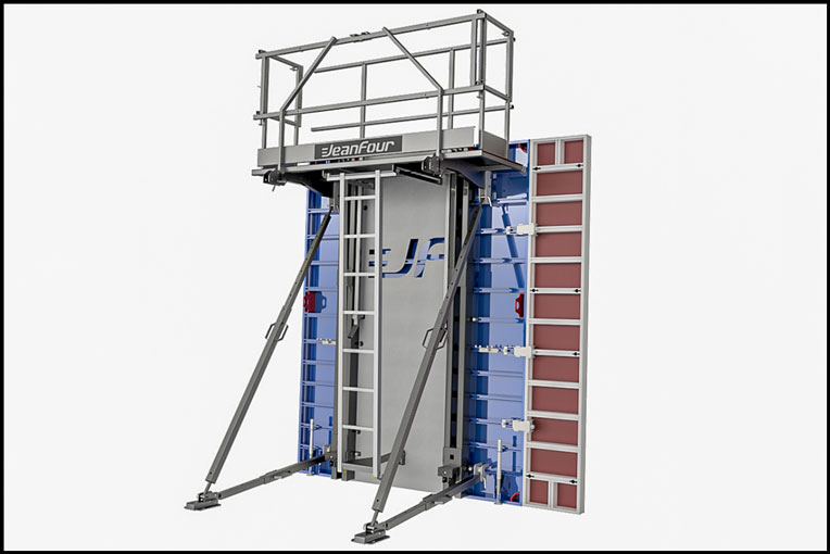 La banche métallique Meta Steel de Jean Four Eurobress est compatible avec le panneau manuportable Modalu. 
[©Jean Four Eurobress]
