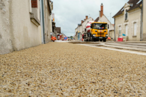 Béton d’aménagement intégrant un liant sans clinker Hoffmann Green Cement. [©Hoffmann Green Cement]