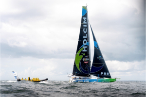 e départ du Vendée Globe, cette course à la voile autour du monde en solitaire a eu lieu le 10 novembre, avec le monocoque Go Circular d’Holcim-PRB. [©Polaryse, Adrien+Nivet]