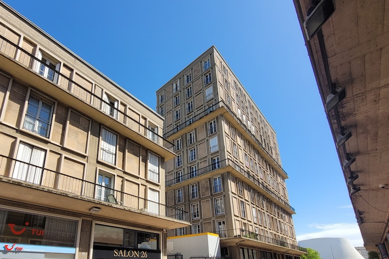 Les équipes de BPE Laboratoires ont notamment travaillé sur les immeubles Perret, au Havre. [©BPE Laboratoires]