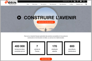 Perin a dévoilé son nouveau site Internet, plus moderne et simple d’utilisation. [©Perin]