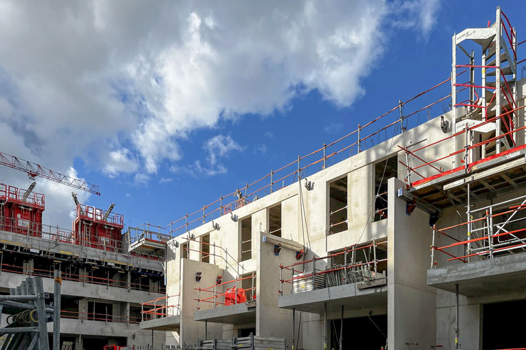 Le volume de béton blanc architectonique est loin d’être négligeable, puisqu’il représente quelque 874 m3. [©Aalborg Portland]