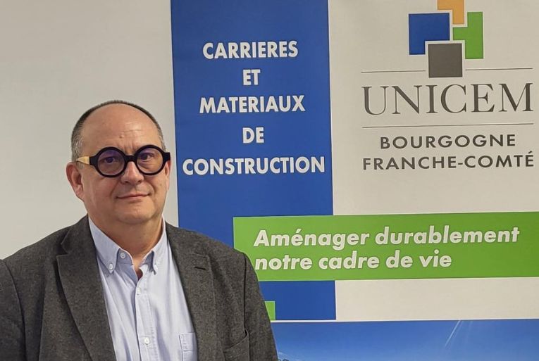 Vincent Larrochette est le nouveau président de l’Unicem Bourgogne – France-Comté. [©Unicem]