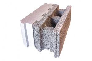 Bloc Isolabloc : composite bois/ciment et polystyrène expansé [©Isolabloc]